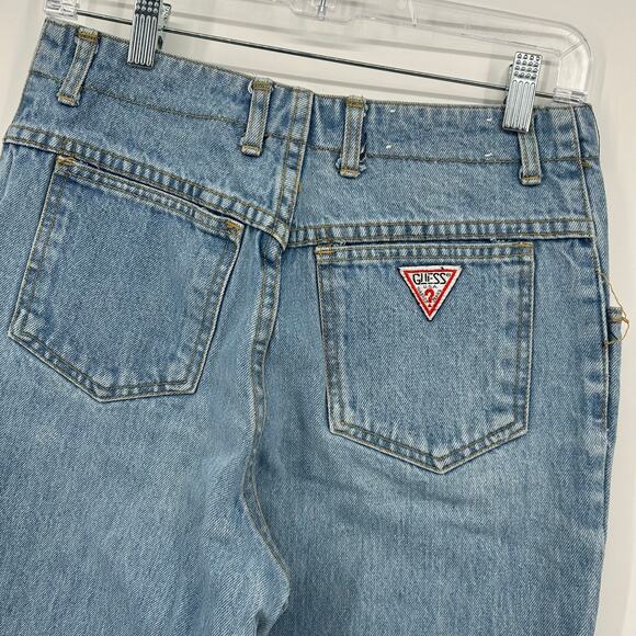 VTG 80s women's GUESS Georges Marciano button‎ fly high waisted denim mom jeans - Picture 6 of 6